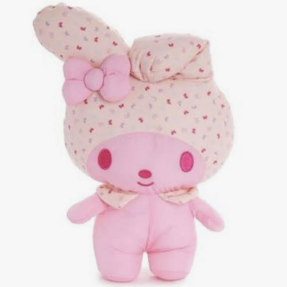 MY MELODY PINK MONETONE LIMITED EDITION PLUSH CELEBRATION SPRING FRIENDSHIP WITH HELLO KITTY 10"