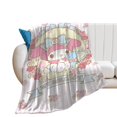 MY MELODY Throw Blanket Cute Flannel Anime for Girls Boys Men Women