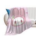 MY MELODY Throw Blanket Cute Flannel Anime for Girls Boys Men Women