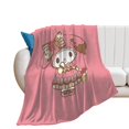 MY MELODY Throw Blanket Cute Flannel Anime for Girls Boys Men Women