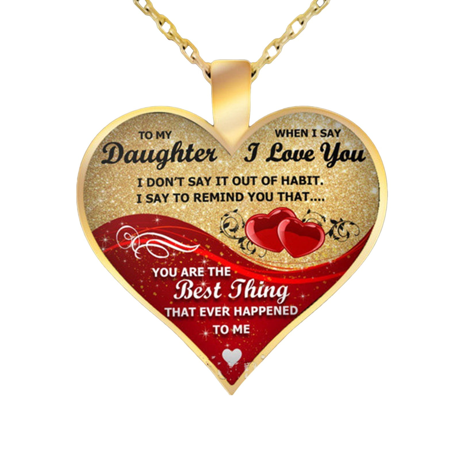 MY MIND STILL TALKS TO YOU Heart Necklace Mother's Day Gift Jewelry ...