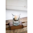 thumbnail image 1 of MY SWANKY HOME Classic Small 8 Inch Tall Glass Hurricane Rustic Pillar Candle Holder Textured, 1 of 4