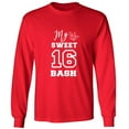 thumbnail image 1 of MY SWEET 16 BASH Adult Long Sleeve T-shirt, 1 of 1
