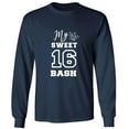 thumbnail image 1 of MY SWEET 16 BASH Adult Long Sleeve T-shirt, 1 of 1