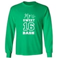 thumbnail image 1 of MY SWEET 16 BASH Adult Long Sleeve T-shirt, 1 of 1
