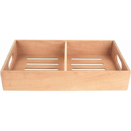 MY Spanish Cedar Cigar Tray - Adjustable Divider, Fits Large Humidors, for Humidor or Walk-in Closet 12.5" x 7.5"x 2.25"