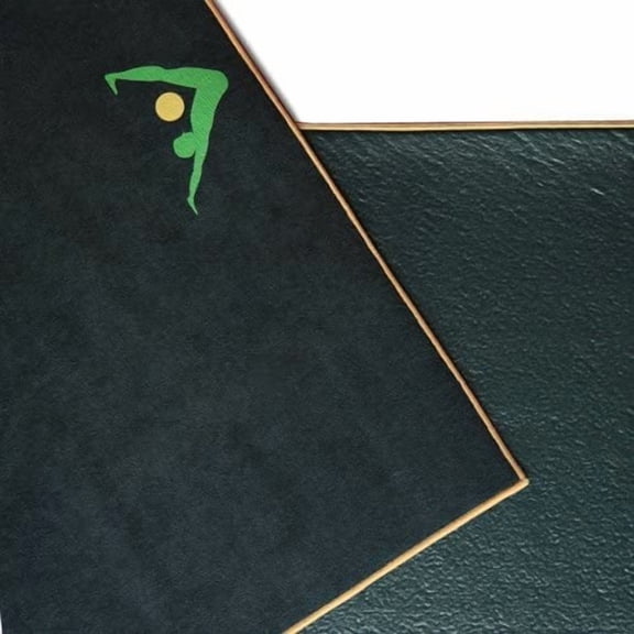 MY Synergy 2in1 Hot Yoga Mat with integrated Non Slip Microfiber Towel. No Slipping No Bunching/Odor Patent Protected, Machine Washable