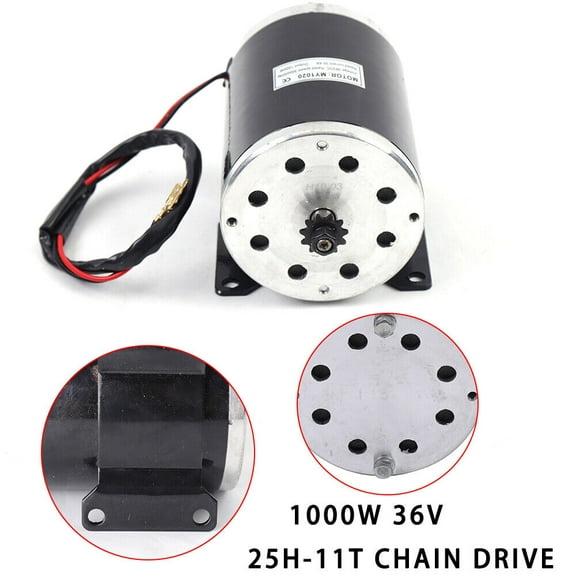 MY1020 1000W 36V Brushed DC Electric Motor For Mini Bike Quad Go-Kart E-Bike DIY