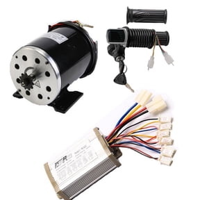 MY1020 36V 800W Brushed DC Motor Kit with Controller & LCD Throttle Key Switch, 2750RPM 11T 25H Sprocket High Torque for Electric Quad ATV Razor MX350 MX400 MX450 MX500 SX500