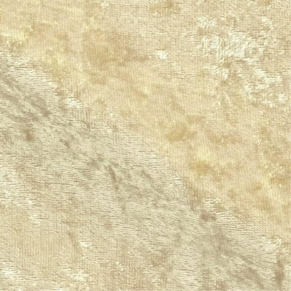 MYA Light Champagne Non-Wrinkle Mechanical Stretch Polyester Panne Velvet Fabric by The Yard - 10015
