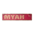 thumbnail image 1 of MYAH Vintage Plastic Street Sign Childrens Name Room Sign | Indoor/Outdoor |  18" Wide, 1 of 4
