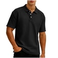 thumbnail image 1 of MYAOYI Polo Shirt for Men Cable Knit Textured Slim Fit Polo Shirt for Men, 1 of 7
