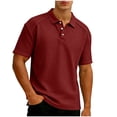 thumbnail image 1 of MYAOYI Polo Shirt for Men Cable Knit Textured Slim Fit Polo Shirt for Men, 1 of 7