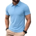thumbnail image 1 of MYAOYI Men's Big Slim Fit Polo Shirt Short Sleeve Classic Collar Casual Business Golf Shirt, 1 of 6