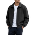thumbnail image 1 of MYAOYI Mens Casual Full Zip Jacket Ribbed Hem & Cuffs Lightweight Spring Top, 1 of 9