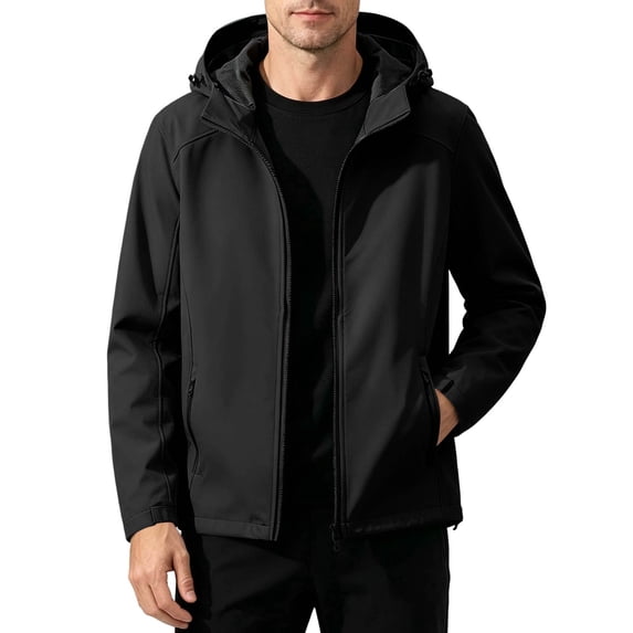 MYAOYI Mens Casual Zip Up Hooded Jacket Lightweight Outdoor Coat