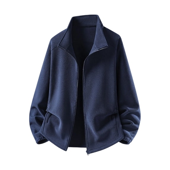 MYAOYI Mens Cozy Fleece Shacket Full Zip Lightweight Casual Layer Spring Fall Top