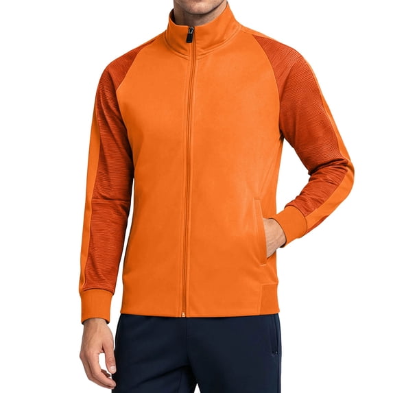 MYAOYI Mens Lightweight Running Jacket Full Zip Stand Collar Top