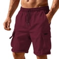 thumbnail image 1 of MYAOYI Mens Shorts Cargo Shorts with Multi Pockets, Elastic Waist Drawstring Quick Dry Tactical Shorts, Summer Outdoor Hiking Work Casual Wear for Men, S-3XL Multi Colors, 1 of 6
