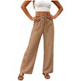 thumbnail image 1 of MYAOYI Pant for Women no boundarie Drawstring Wide Leg Pants with Eyelet Embroidery, 1 of 6