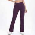 thumbnail image 1 of MYAOYI Women Yoga Pants no boundarie Flare Leg Tummy Control with Pockets, 1 of 8