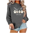 thumbnail image 1 of MYAOYI Womens Halloween Sweatshirt Tis The Season Ghost Graphic Pullover, 1 of 5