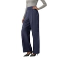 thumbnail image 1 of MYAOYI Womens Pants High Waisted Wide Leg Dress Pants Pleated Work Trousers, 1 of 8