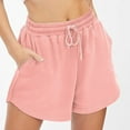 thumbnail image 1 of MYAOYI Womens Shorts Drawstring High Waisted Summer Lounge & Casual Sweat Shorts with Pockets, 1 of 6