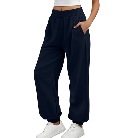 MYAOYINo Boundaries Womens Athletic Sweatpants High Waist Cuffed Joggers with Side Pockets