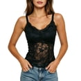 thumbnail image 1 of MYAOYINo Boundaries Womens Floral Lace Cami Spaghetti Strap V-Neck Summer Top, 1 of 5
