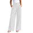 thumbnail image 1 of MYAOYINo Boundaries Womens Loose Fit Wide Leg Pants High Waist Double Button Front Pleats, 1 of 8