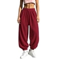 thumbnail image 1 of MYAOYINo Boundaries Womens Pants Baggy Sweatpants Drawstring Joggers Loose Fit Casual, 1 of 9