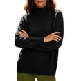 thumbnail image 1 of MYAOYINo Boundaries Womens Ribbed Mock Neck Sweater Textured Pattern Long Sleeve Knit Blouse, 1 of 7