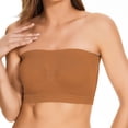 thumbnail image 1 of MYAOYINo Boundaries Womens Summer Seamless Strapless Tube Top Basic Bandeau Bra, 1 of 5