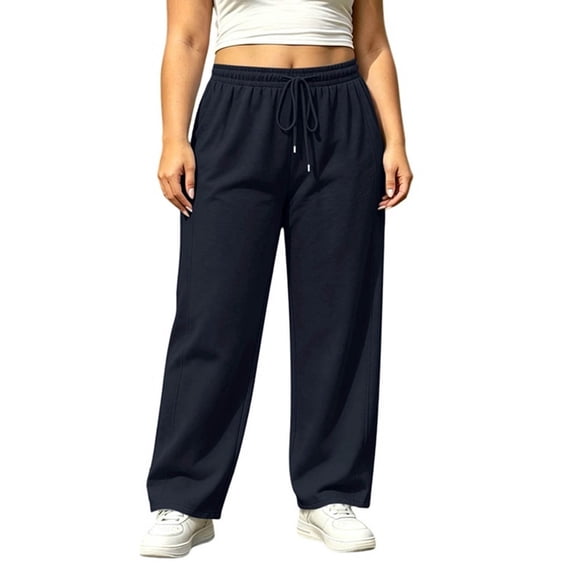 MYAOYINo Boundaries Womens Wide Leg Sweatpants Elastic Drawstring Waist Casual Lounge Pants