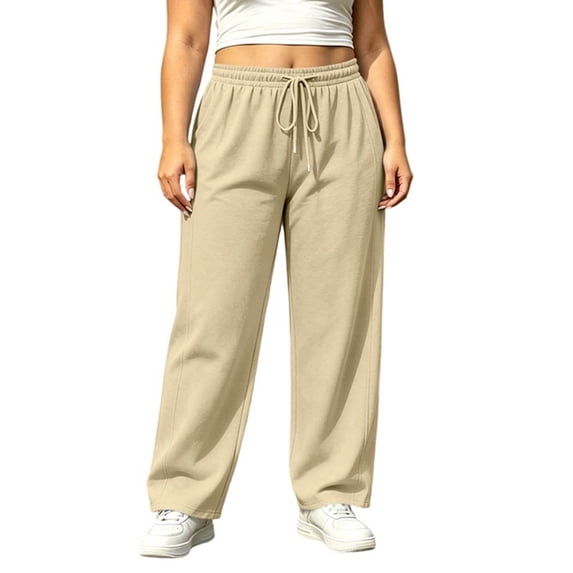 MYAOYINo Boundaries Womens Wide Leg Sweatpants Elastic Drawstring Waist Casual Lounge Pants
