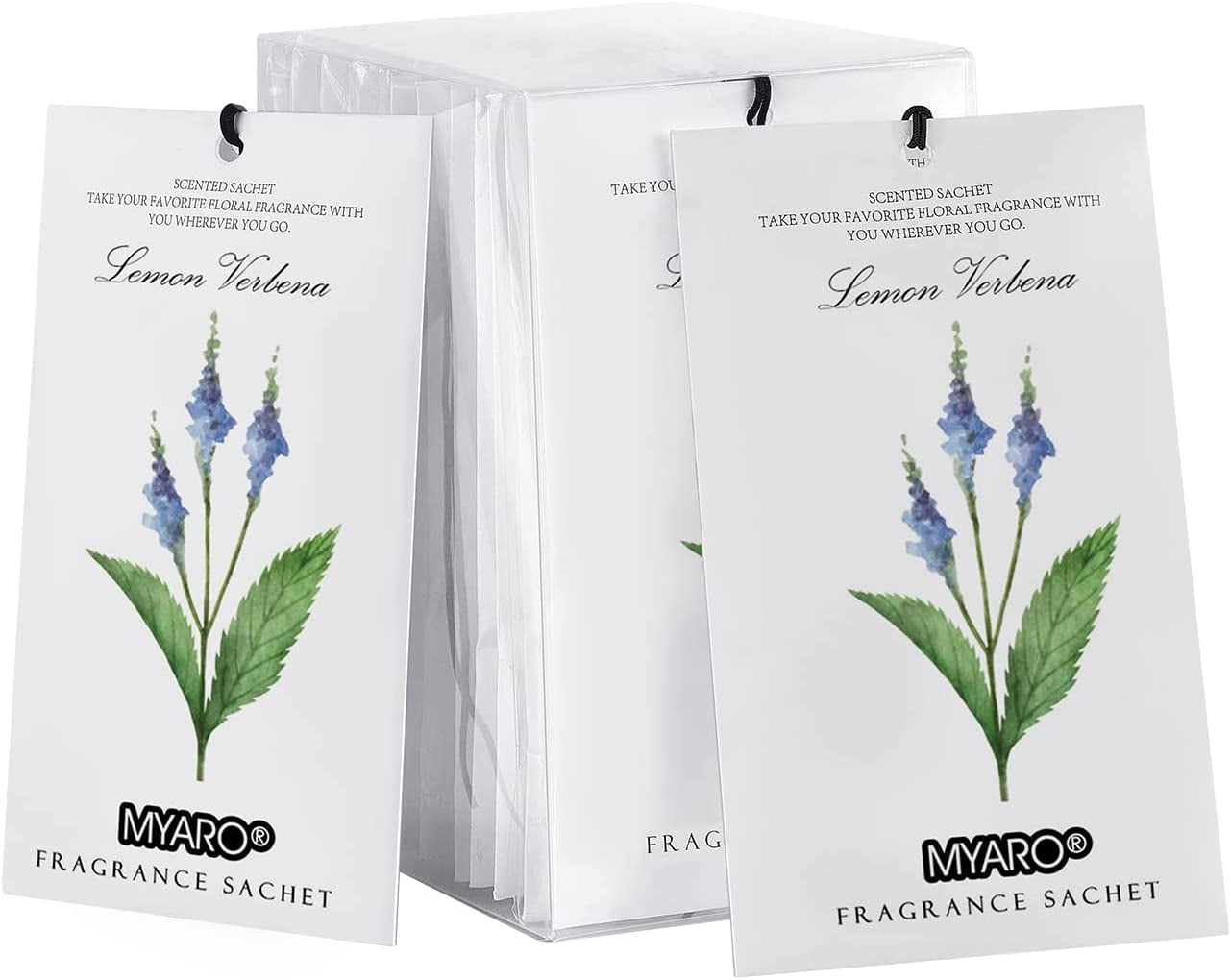 MYARO 12 Packs Closet Air Freshener, Lemon Verbena LongLasting Scented