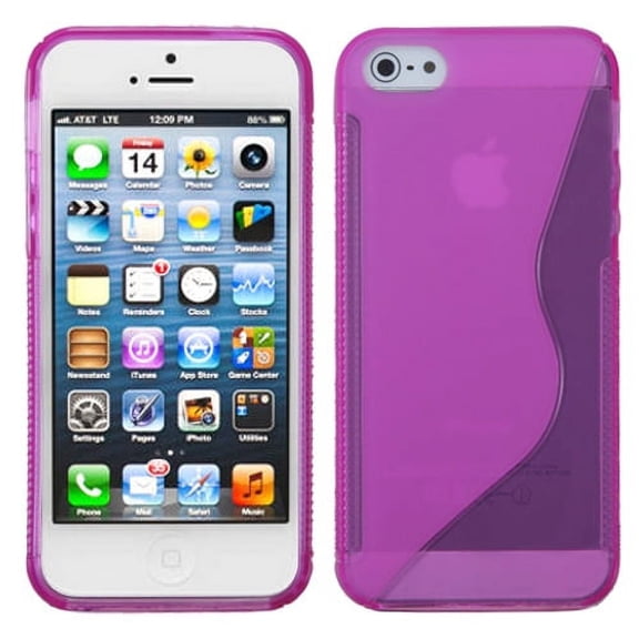 MYBAT Hot Pink (S Shape) Candy Skin Cover for iPhone SE,iPhone 5s/5
