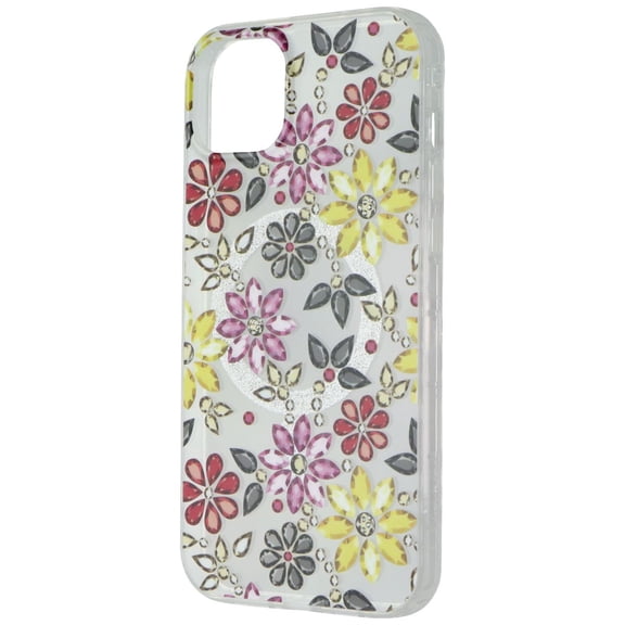 MYBAT PRO Magnetic Slim Case for iPhone 15 Plus Case 6.7", Compatible with MagSafe, Mood Series for Women Girls, Military Grade Drop Shockproof Non-Yellowing Protective Cover, Bedazzle