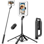 MyBat Pro Selfie Ring Light with 72" Tripod Stand, USB-C Cable, Black, 1
