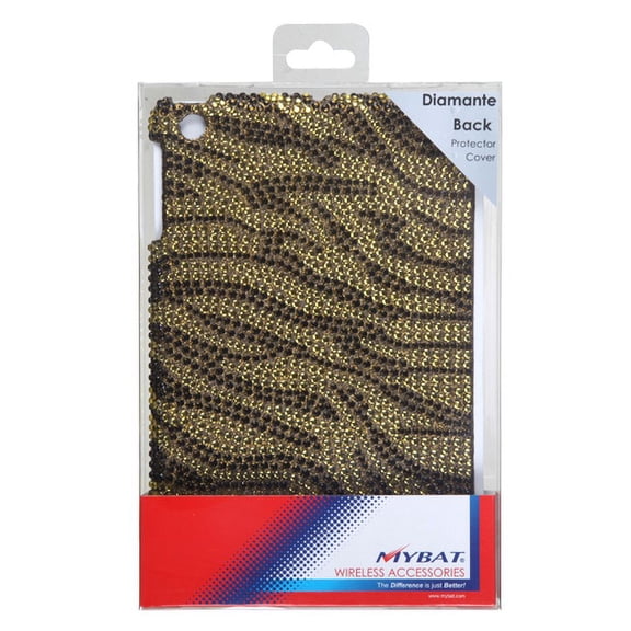 MYBAT Tiger Skin (Camel/Brown) Diamante SmartSlim Back Protector Cover ( with Package ) for APPLE iPad Mini