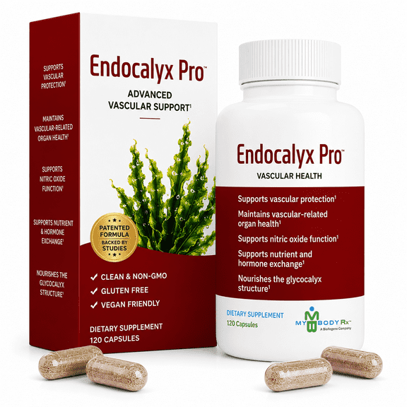 MYBODYRX Endocalyx Pro - Vascular & Microcirculation Health Supplement 120 Capsules | Support Vascular Protection | Support Nitric Oxide Functions | Nourishes The Glycocalyx Structure