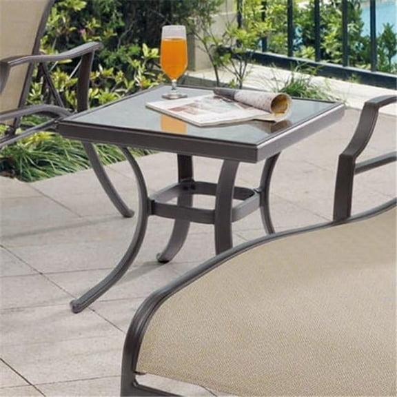 MYCO Furniture   Chantilly Glass Top Side Table