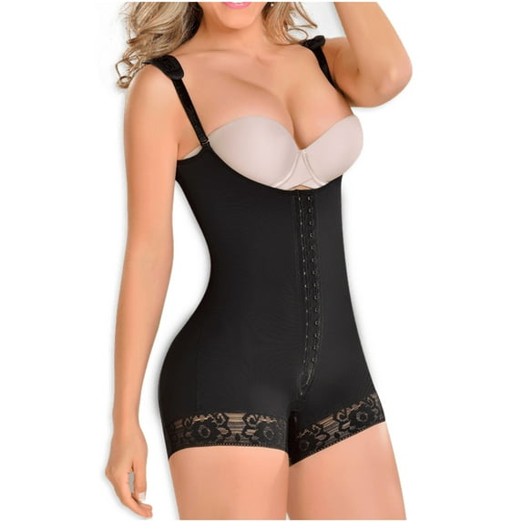 MYD 0048 Fajas Colombianas Reductoras Postpartum Butt Lifter Girdle for Women Black M
