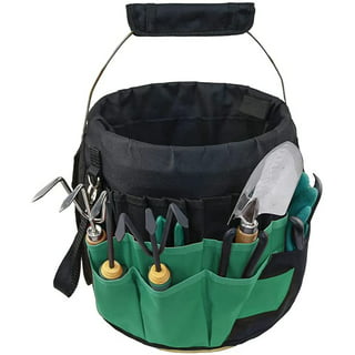GCP Products 5 Gallon Bucket Organizer Tote Bag Garden Tool Holder 51  Storage Pocket