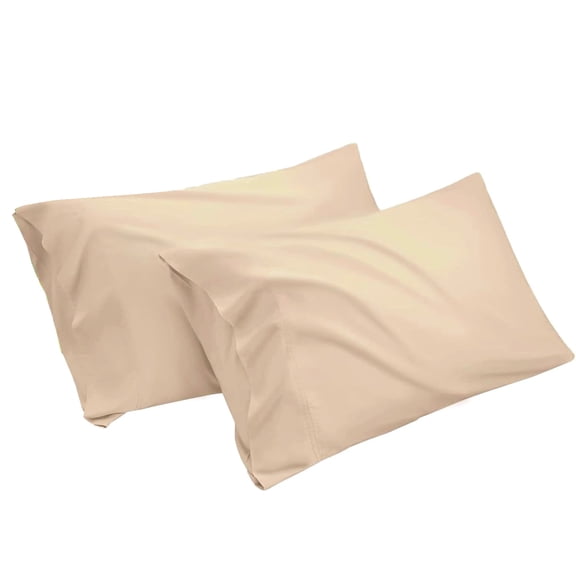 King Pillow Cases Set of 2 Rayon Derived from Bamboo Cooling Pillowcase,Taupe 20x36 inches MYDOMIC