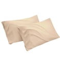 thumbnail image 1 of Standard Pillow Cases Set of 2 Rayon Derived from Bamboo Cooling Pillowcase,Taupe 20x26 inches MYDOMIC, 1 of 10