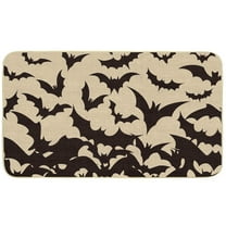 MYFLOCY Halloween Front Doormat 31x19 inch Indoor Outdoor Non Slip Floor Decoration ( Many Bat )