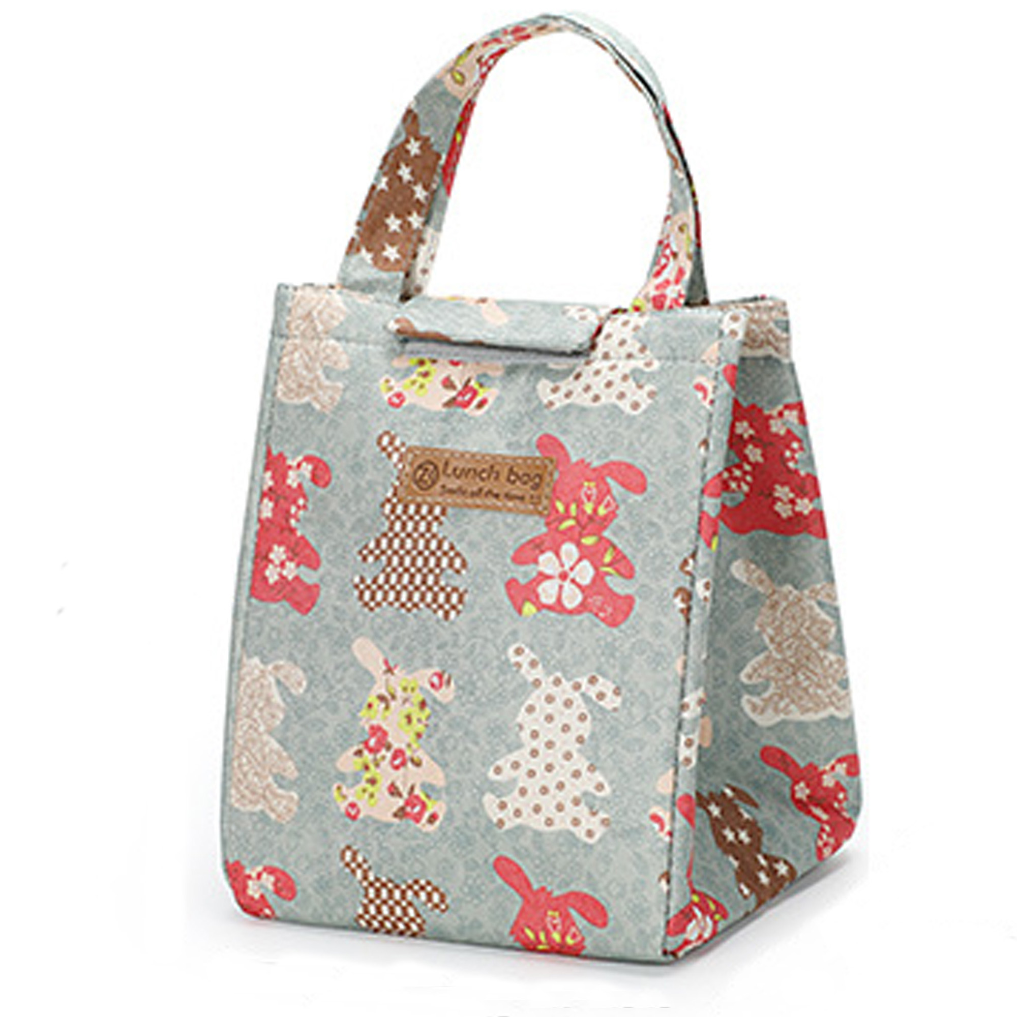 MYFLOCY Women Small Reusable Lunch Tote Bag Thermal Cooler Box ...