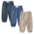 thumbnail image 1 of MYGBCPJS 3-Pack Boys Girls Bamboo Rayon Harem Pants Toddler Soft Bloomer Trousers Bottoms, 1 of 9